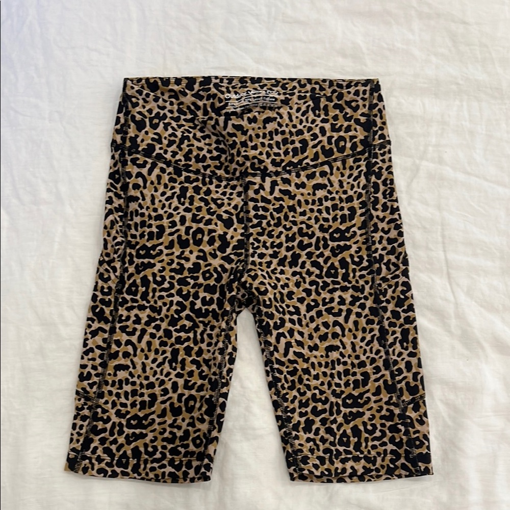 Outdoor Voices Leopard Print Athletic Shorts
